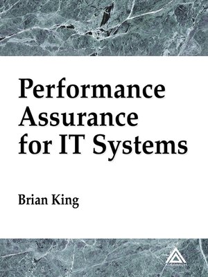 cover image of Performance Assurance for IT Systems